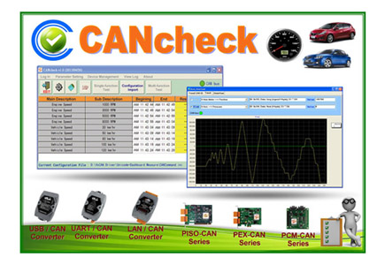 ICP DAS CANCHECK - Software for CAN device detection and diagnosis,USB keypro included by ICP DAS