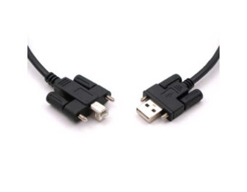 Antaira CB-USBA-USBB-2M-K - USB 2.0 Cable, A to B with Locking Feature, 2M, Black by ANTAIRA