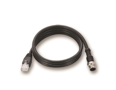 Moxa CBL-M12XMM8P-Y-300-IP67 - 3-meters M12-to-M12 Cat-5 UTP Ethernet cable with IP67-rated 8-pin male X-coded crimp type M12 co by MOXA