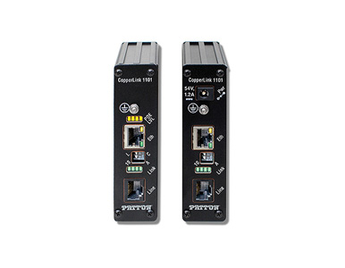 Patton CL1101/R/PAFA/BNC/E - CopperLink PoE Remote Extender; 1x 10/100; 802.3af (mode A); BNC Line; Line Powered by PATTON