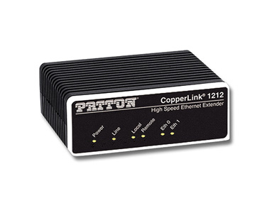 Patton CL1212/EUI-2PK - High Speed CopperLink Ethernet Extender Kit (Local and Remote); 2 x 10/100BaseTX; RJ45 Line, 100-240VAC by PATTON