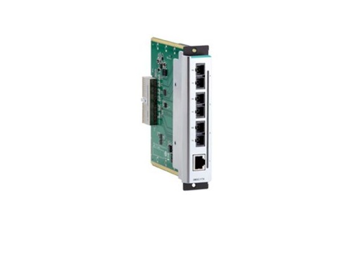 CM-600-2MSC-2TX - Fast Ethernet interface module with 2 10-100BaseT(X) ports, RJ45 connectors, and 2 100BaseFX multi-mode ports, by MOXA