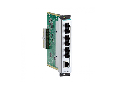 CM-600-3MST1TX - Fast Ethernet interface module with 1 10100BaseT(X) port, RJ45 connector, and 3 100BaseFX multi-mode ports, ST by MOXA