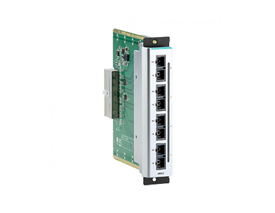 CM-600-4MSC - Fast Ethernet interface module with 4 100BaseFX multi-mode ports, SC connectors, -40 to 75C operating temperature by MOXA