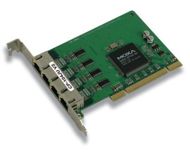 Moxa CP-104JU-T - 4 Port UPCI Board, RS-232, RJ45, Wide Temperature by MOXA