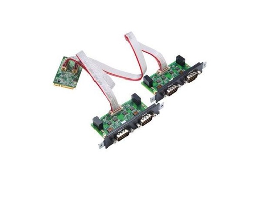CP-104N-I-T - 4-port RS-232 Mini PCI Express serial board with 2.5 kV capacitive isolation,-40 to 85°C operating temperature by MOXA