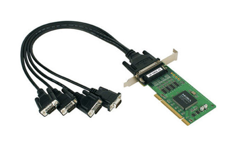 CP-104UL-DB25M - 4 Port UPCI Board, w/ DB25M Cable, RS-232, LowProfile by MOXA