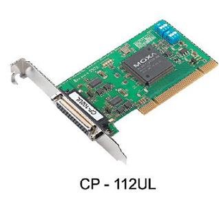 Moxa CP-112UL-T - 2 Port UPCI Board, RS-232/422/485, Low Profile, Wide Temperature by MOXA