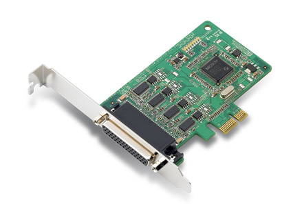 CP-114EL-DB25M - 4 Port PCIe Board, w/ DB25M Cable, RS-232/422/485, LowProfile by MOXA