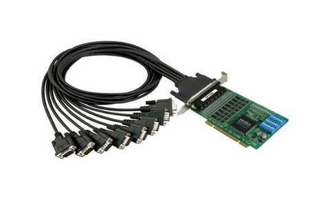 Moxa CP-118U-T - 8 Port UPCI Board, RS-232/422/485, Wide Temperature by MOXA