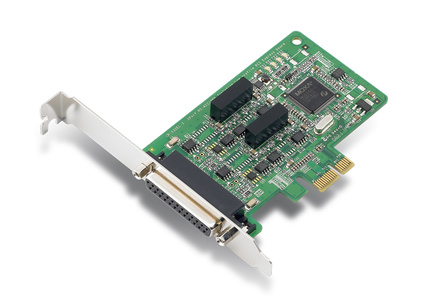 CP-132EL-I-DB9M - 2 Port PCIe Board, w/ DB9M Cable, RS-422/485, w/ Isolation, Low Profile by MOXA