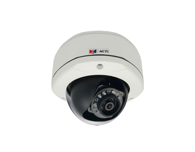 D72A - 3MP Weatherproof Outdoor Dome IP Camera with Day/Night, Adaptive IR, Fixed Lens, Home Entrance Camera by ACTi