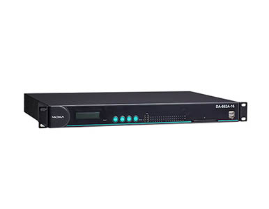 DA-662A-I-16-LX - RISC-based 19-inch rackmount computer w 16 isolated serial ports, 4 LANs, USB, Linux OS by MOXA