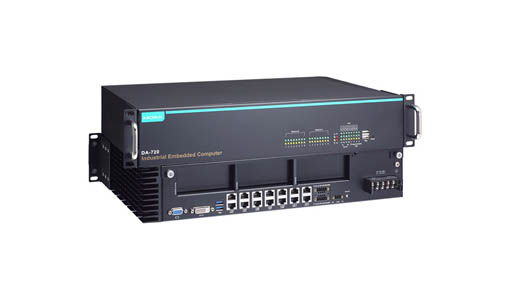 Moxa DA-720-C5-DPP-LX - Core i5-6300U, 2.4 GHz, Dual Core CPU, with 8G mSATA, 4G RAM and Linux Debian 8 64 bit, dual power, -25 by MOXA