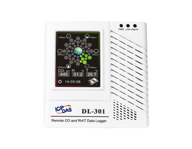 DL-301 - Remote CO (Carbon Monoxie Sensor/Detector), Temperature, Humidy, Dew Point Data Logger by ICP DAS