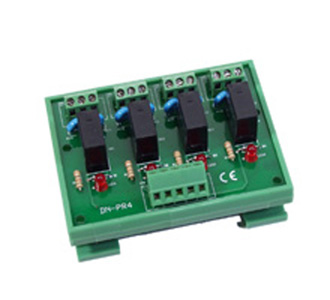 DN-PR4/N - 4-channel power relay module , 1 form C without DIN-Rail Mount by ICP DAS
