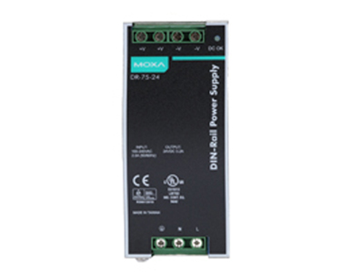 Moxa DR-75-24 - 75W/3.2A 24 VDC with universal 85 to 264 VAC input by MOXA