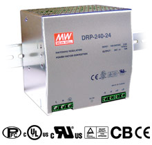 DRP-240-24 - Industrial AC/DC Din Rail Power Supply Single Output 24V 10A 240W by MEANWELL