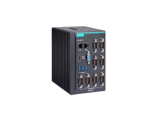 DRP-C100-C1-6C-T - DIN-rail type, Celeron 6305E, 8GB DDR4, COMx8, LANx2, USB 3.0x3, VGA+HDMI, 12/24 VDC by MOXA