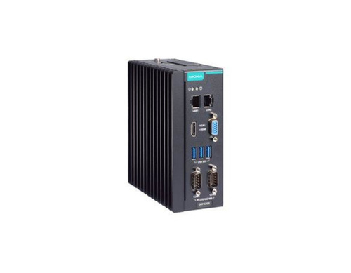 Moxa DRP-C100-C1-T - DIN-rail type, Celeron 6305E, 8GB DDR4, COMx2, LANx2, USB 3.0x3, VGA+HDMI, 12/24 VDC by MOXA