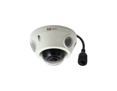 ACTI E927 - *Discontinued* - 10MP Outdoor Mini Fisheye Dome with D/N, Adaptive IR, Basic WDR, Fixed Lens by ACTi