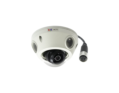 ACTI E928M - *Discontinued* - 3MP Outdoor Mini Dome with D/N, Adaptive IR, Superior WDR, M12 Connector, Fixed Lens by ACTi