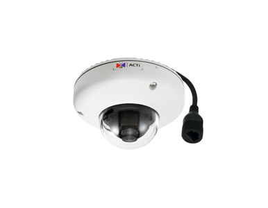 E936 - 2MP Video Analytics Outdoor Mini Dome with Extreme WDR, SLLS, Fixed Lens by ACTi