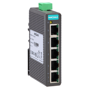 MOXA EDS-205 - Entry-level 5-Port Unmanaged Ethernet Switch, with 5 10/100BaseT(X) ports, -10 to 60C Operational Temperature by MOXA