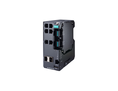 EDS-4008-2GT-2GS-HV-T - Managed Gigabit Ethernet switch with 4 10/100BaseT(X) ports, 2 10/100/1000BaseT(X), 2 100/1000BaseSFP by MOXA