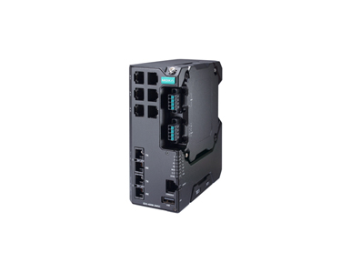 EDS-4008-2MSC-HV-T - Managed Ethernet switch with 6 10/100BaseT(X) ports, 2 100BaseFX multi-mode ports with SC connectors by MOXA
