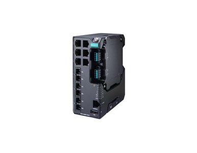 EDS-4009-3SSC-HV-T - Managed Ethernet switch with 6 10/100BaseT(X) ports, 3 100BaseFX single-mode ports with SC connectors by MOXA