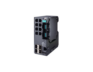 EDS-4012-8P-4GS-LVA-T - Managed Gigabit Ethernet switch with 8 10/100BaseT(X) ports with 802.3bt PoE, 4 100/1000BaseSFP ports by MOXA