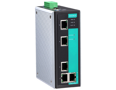 EDS-405A-EIP - Entry-level managed Ethernet switch with 5 10/100BaseT(X) ports, 0 to 60  Degree C operating temperature by MOXA