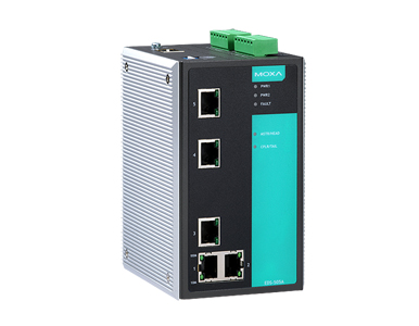 MOXA EDS-505A - Managed Ethernet switch with 5 10/100BaseT(X) ports, 0 to 60 Degree C operating temperature by MOXA