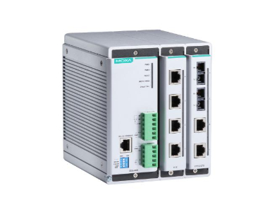 Moxa EDS-608 - Compact managed Ethernet switch system with 2 slots for 4-port fast Ethernet interface modules, for a total of up by MOXA
