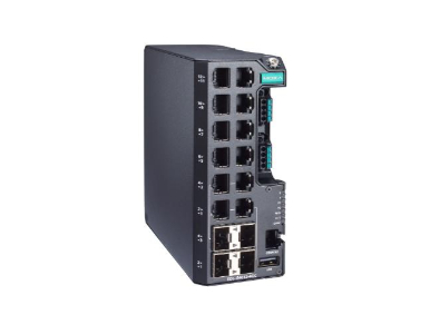 EDS-G4012-4GC-HV-T - Managed Full Gigabit Ethernet switch with 8 10/100/1000BaseT(X) ports by MOXA