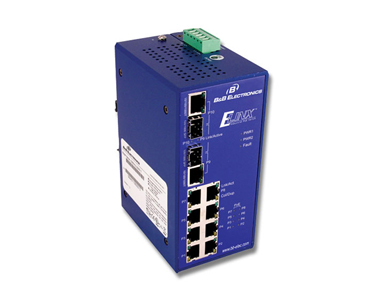 Advantech EIRP410-2SFP-T - Discontinued - GIGABIT POE (8) 10/100, (2) SFP OR 10/100/1000, WT by Advantech
