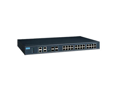 Advantech - 24GE+4G Combo Port Unmanaged Switch w/ Wide Temp by Advantech
