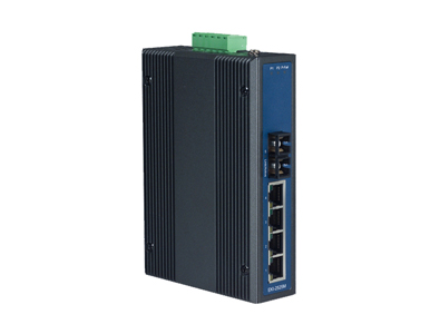 Advantech EKI-2525M-ST-BE - *Discontinued* - 4 + 1FX ST Multi-Mode unmanaged Ethernet switch by Advantech