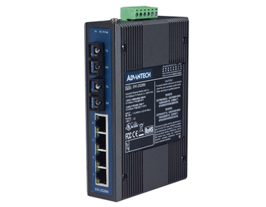 Advantech - 4Tx + 2 MM Unmanaged Ethernet Switch w/ ST by Advantech