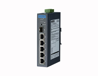 Advantech EKI-2706G-1GFPI-AE - 5GE+1G SFP Unmanaged Ind. PoE Switch W/T by Advantech