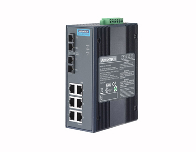 Advantech EKI-2728SI-AE - 6G+2G SM Unmanaged Ethernet Switch w/ Wide Temp by Advantech