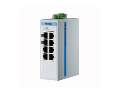 EKI-5528I-AE - ProView,8-port 10/100Mbps Ind. Switch,-40~75 degree C by Advantech/ B+B Smartworx