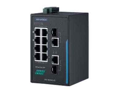Advantech - 8FE+2G Ind. Switch with EtherNet/IP, W/T. by Advantech