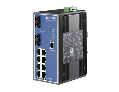 EKI-7559SI-AE - 8+2 100FX Port S.M. Managed Switch(Wide by Advantech/ B+B Smartworx