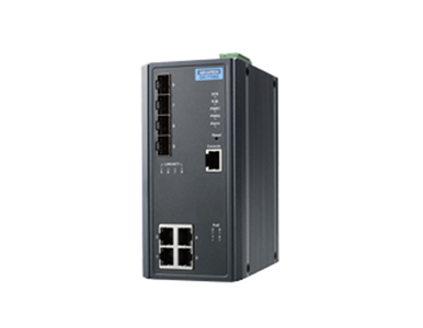 Advantech EKI-7708E-4FPI-AE - 4FE+4SFP with POE wide temp by Advantech