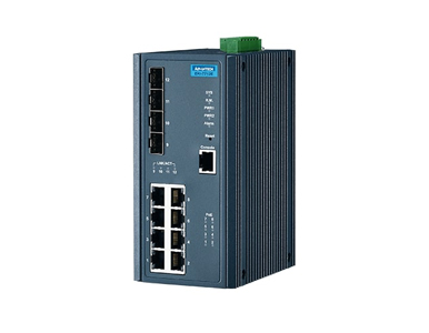 Advantech EKI-7712E-4FPI-AE - 8FE+4SFP with POE wide temp by Advantech