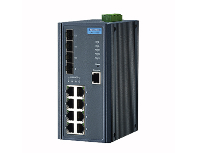 EKI-7712G-4FI-AU - 8G + 4SFP Port Managed Ethernet Switch by Advantech/ B+B Smartworx