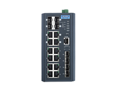EKI-7716G-4F4CI-AE - 8GE + 4SFP + 4G Combo Managed Switch w/Wide temp by Advantech/ B+B Smartworx