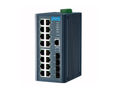 EKI-7720E-4FI-AU - 16FE+4SFP Port Managed Ethernet Switch by Advantech/ B+B Smartworx